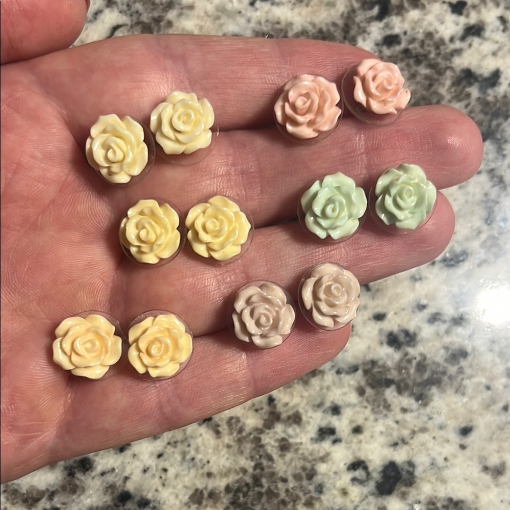 Rose Pierced Earring Bundle